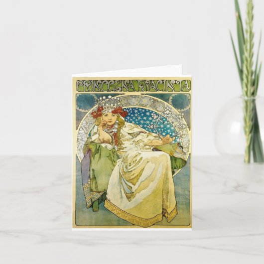 Alphonse Mucha Princess Hyacinth カード (正面)