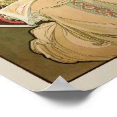 Alphonse Mucha Rêverie Daydream CC0105 Art Nouveau ポスター (角)