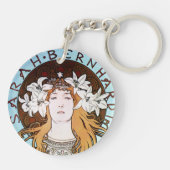Alphonse Mucha - Sarah Bernhardt キーホルダー (裏面)