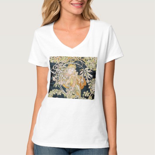 “Alphonse Mucha” Tシャツ (正面)