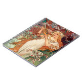 Alphonse Mucha, The Seasons (1896) Spring ノートブック (左側)