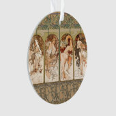 Alphonse Mucha The Seasons 1897 Art Nouveau オーナメント (正面)