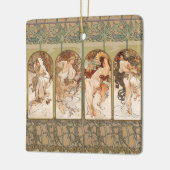 Alphonse Mucha The Seasons 1897 Art Nouveau セラミックオーナメント (左)