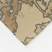 Alphonse Mucha The Seasons 1897 Art Nouveau フリースブランケット (角)