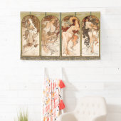 Alphonse Mucha The Seasons 1897 Art Nouveau 横断幕 (インサイチュ)