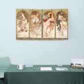 Alphonse Mucha The Seasons 1897 Art Nouveau 横断幕 (トレードショー)
