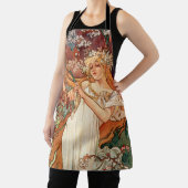 Alphonse Mucha, The Seasons, Spring エプロン (インサイチュ)