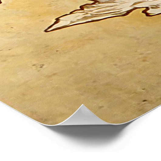 Alphonse Mucha – The spring – The Seasons ポスター (角)