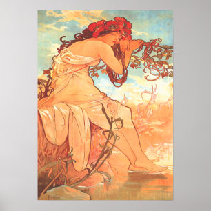 Alphonse  Mucha – The Summer –The Seasons ポスター