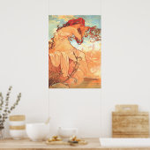 Alphonse  Mucha – The Summer –The Seasons ポスター (キッチン)