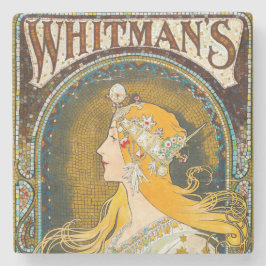 Alphonse Mucha Vintage Whitman's Ad ストーンコースター