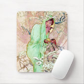 Alphonse Mucha Winter II マウスパッド (マウス)