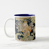 Alphonse Mucha, “Woman with a Daisy” ツートーンマグカップ (左)
