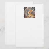 Alphonse Mucha , “Zodiac” 便箋 (正面/裏面)