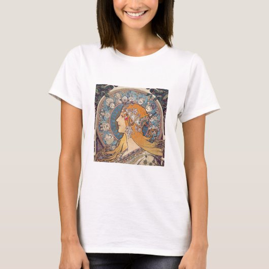 Alphonse Mucha , “Zodiac” Tシャツ (正面)