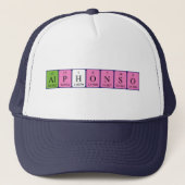 Alphonso周期表名hat キャップ (正面)