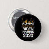 Alphsサポートバイデン氏とハリス2020 大統領の 缶バッジ (正面&裏面)