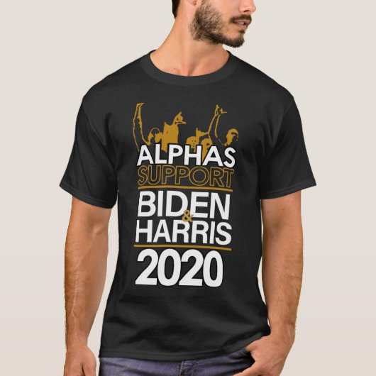 Alphsサポートバイデン氏とハリス2020 大統領の tシャツ (正面)