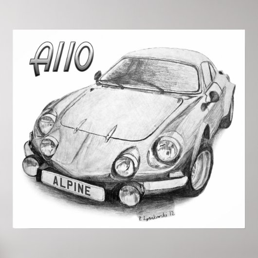 Alpine A110 ポスター (正面)