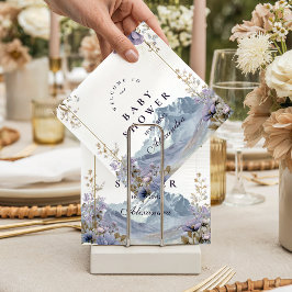 Alpine Bloom Serenity Baby Shower スタンダードカクテルナプキン