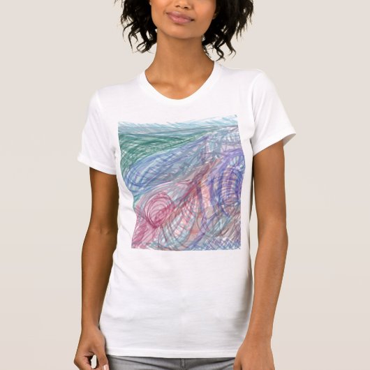 Alpine Heights Abstract Doodle Tシャツ (正面)