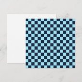 Alpine ice checkerboard pattern サンキューカード (正面/裏面)