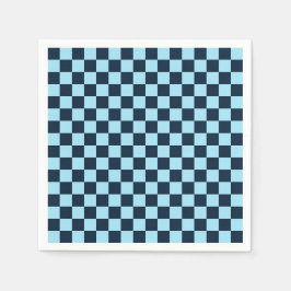 Alpine ice checkerboard pattern スタンダードカクテルナプキン
