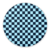 Alpine ice checkerboard pattern セラミックノブ (正面)
