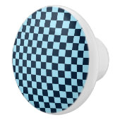 Alpine ice checkerboard pattern セラミックノブ (右)