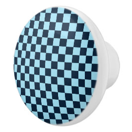 Alpine ice checkerboard pattern セラミックノブ