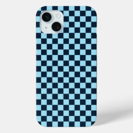 Alpine ice checkerboard pattern iPhone 15 miniケース