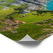 Alpine lake Oeschinensee in Switzerland ポスター (角)