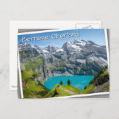 Alpine lake Oeschinensee in Switzerland ポストカード (正面/裏面)