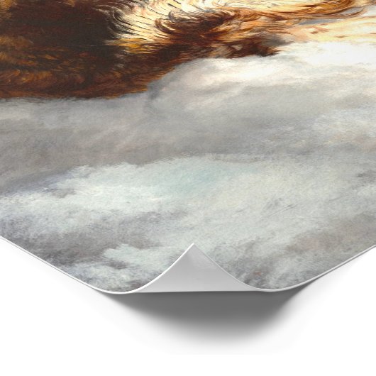 Alpine Mastiffs - Sir Edwin Landseer Fine Art ポスター (角)