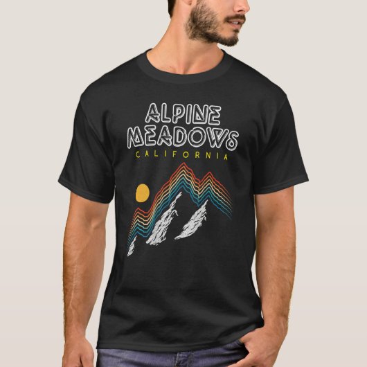 Alpine Meadows, California - USA Ski Resort - BACK Tシャツ (正面)