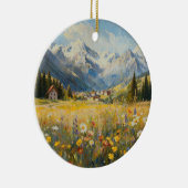 Alpine Mountain Wildflower Ornament セラミックオーナメント (右)