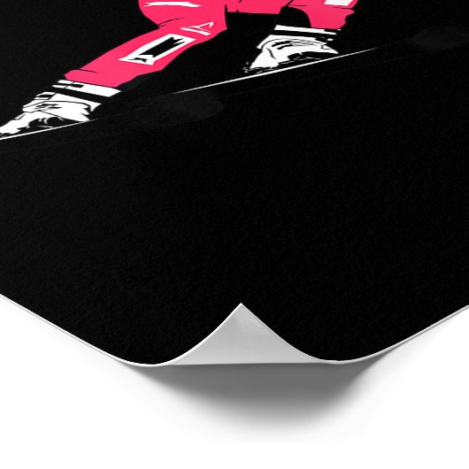 Alpine Skiing Ski Racing Skier Ski Downhill ポスター (角)