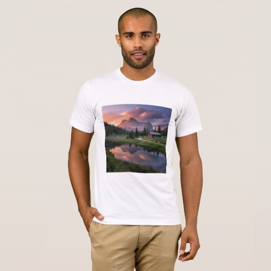 Alpine Sunrise Reflections Tシャツ (正面フル)