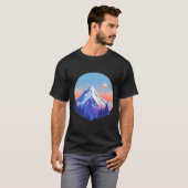 Alpine Sunset Peak Circle Tシャツ (正面フル)
