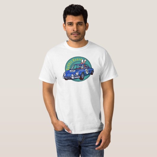 Alpine type A110 - 白 Tシャツ (正面フル)