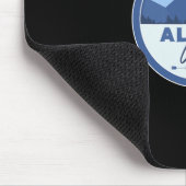 Alpine Utah Ut Mountains Badge Hiking Souvenir マウスパッド (コーナー)