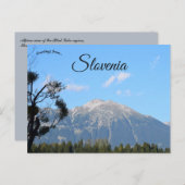 Alpine View of Bled Lake Region in Slovenia ポストカード (正面/裏面)