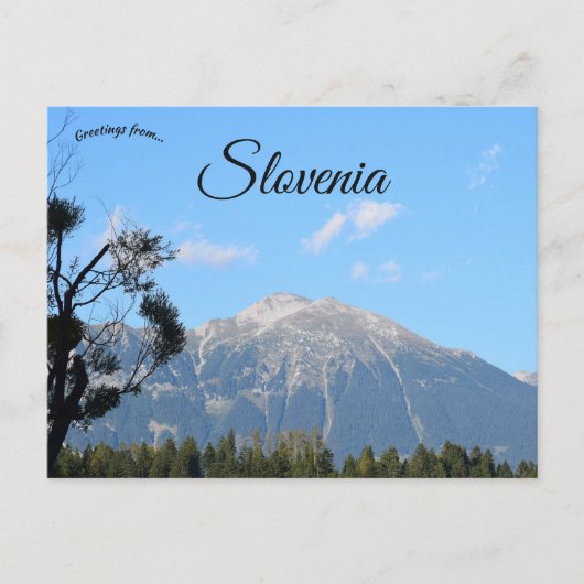 Alpine View of Bled Lake Region in Slovenia ポストカード (正面)