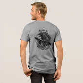 ALPV2 戦闘不能 トライブレンドTシャツ (フル背面)