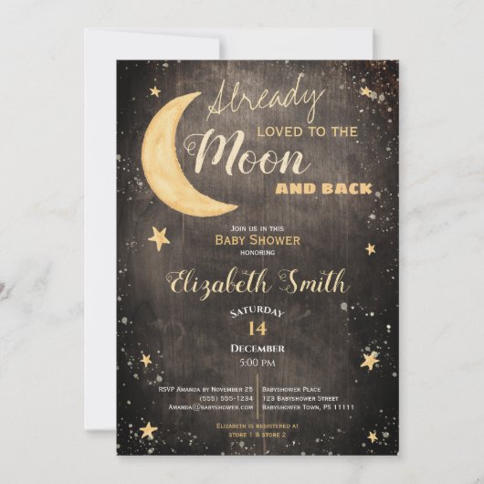 Already loved gender neutral babyshower kaart 招待状 (正面)