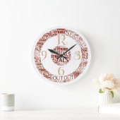 ALSの丸い（大きな）時計を取り除く ラージ壁時計 (ホーム)