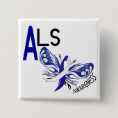ALSの蝶3.1 缶バッジ (正面)