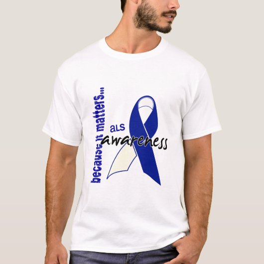 ALSの認識度 Tシャツ (正面)