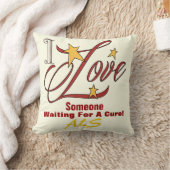 ALSラブ装飾用クッション20インチx 20インチ クッション (ブランケット)