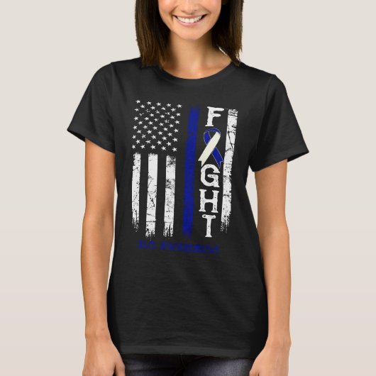 ALS戦士アメリカ国旗 Tシャツ (正面)